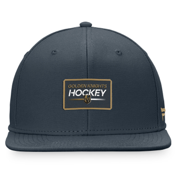 Vegas Golden Knights šilterica ravnog oboda Authentic Pro Prime Flat Brim Snapback grey
