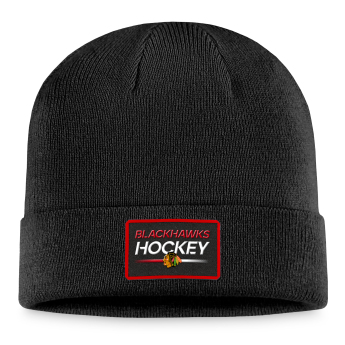 Chicago Blackhawks zimske kape Authentic Pro Prime Cuffed Beanie black