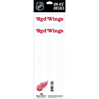 Detroit Red Wings naljepnice za kacigu Decals White