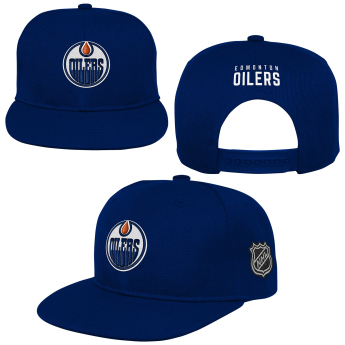 Edmonton Oilers dječja flat šilterica Logo Flatbrim Snapback