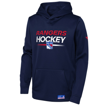 New York Rangers dječja majica s kapuljačom Authentic Pro Hoodie Po Hood