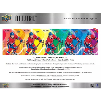 NHL boxovi NHL hokejske karte 2022-23 Upper Deck Allure Hobby Box