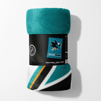 San Jose Sharks deka od flisa Essential 150x200 cm