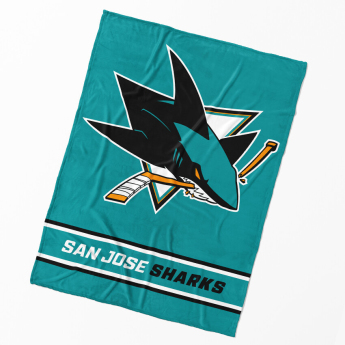 San Jose Sharks deka od flisa Essential 150x200 cm