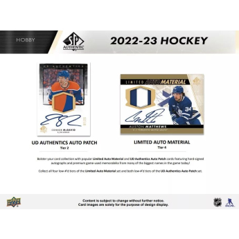 NHL boxovi NHL hokejske karte 2022-23 Upper Deck SP Hockey Hobby Box