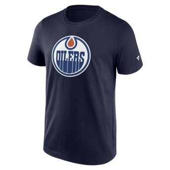 Edmonton Oilers muška majica Primary Logo Graphic T-Shirt blue