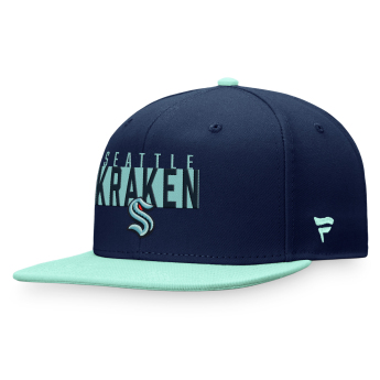 Seattle Kraken šilterica ravnog oboda Fundamental Color Blocked Snapback