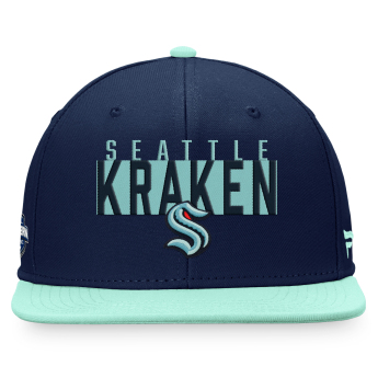 Seattle Kraken šilterica ravnog oboda Fundamental Color Blocked Snapback