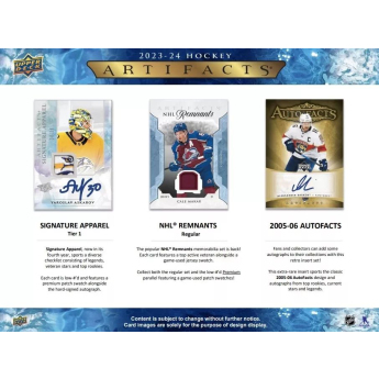 NHL boxovi NHL hokejske karte 2023-24 Upper Deck Artifacts Hockey Hobby Box
