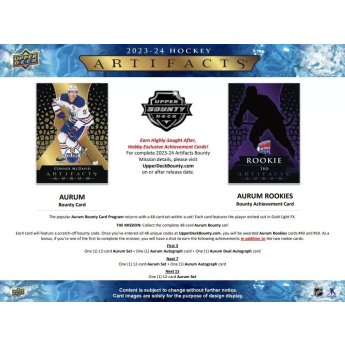 NHL boxovi NHL hokejske karte 2023-24 Upper Deck Artifacts Hockey Hobby Box