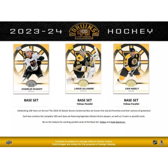 NHL boxovi NHL hokejske karte 2023-24 Upper Deck Boston Bruins Centennial Box Set