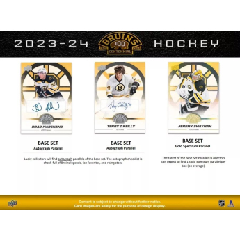 NHL boxovi NHL hokejske karte 2023-24 Upper Deck Boston Bruins Centennial Box Set