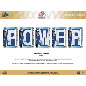 NHL boxovi NHL hokejske karte 2022-23 Upper Deck SP Game Used Hobby Box