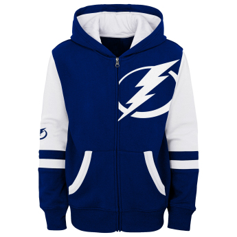 Tampa Bay Lightning dječja majica s kapuljačom faceoff colorblocked fleece full-zip