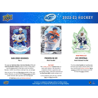NHL boxovi NHL hokejske karte 2022-23 Upper Deck Ice Hobby Box