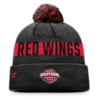 Detroit Red Wings zimske kape Fundamental Beanie Cuff with Pom