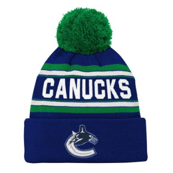Vancouver Canucks dječja zimska kapa Wordmark Cuffed Pom