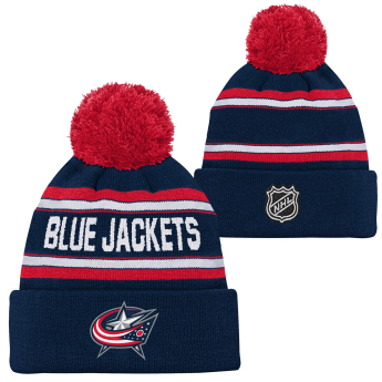 Columbus Blue Jackets dječja zimska kapa Jacquard Cuffed Knit With Pom