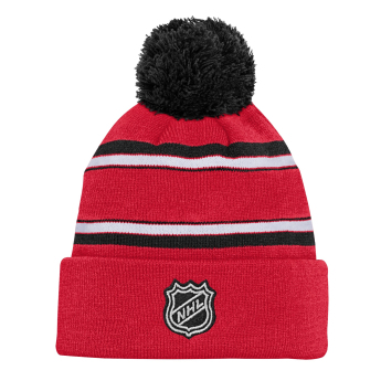 Chicago Blackhawks dječja zimska kapa Jacquard Cuffed Knit With Pom