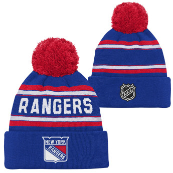 New York Rangers dječja zimska kapa Jacquard Cuffed Knit With Pom