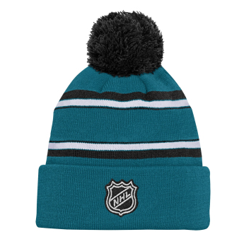 San Jose Sharks dječja zimska kapa Jacquard Cuffed Knit With Pom