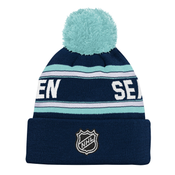 Seattle Kraken dječja zimska kapa Jacquard Cuffed Knit With Pom