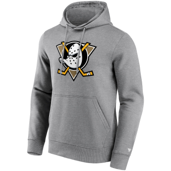 Anaheim Ducks muška majica s kapuljačom Primary Logo Graphic Hoodie grey