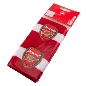 FC Arsenal znojnici 2 pack red with white Wristbands
