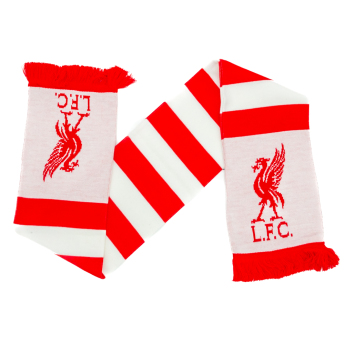 FC Liverpool zimski šal Bar Scarf with red fringe