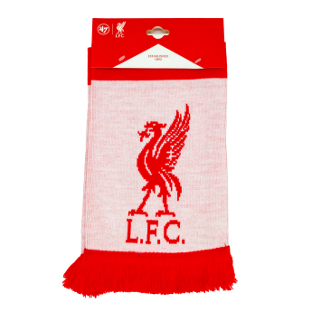 FC Liverpool zimski šal Bar Scarf with red fringe