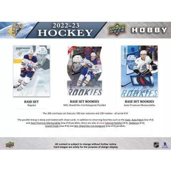 NHL boxovi NHL hokejske karte 2022-23 Upper Deck SPx Hockey Hobby Box