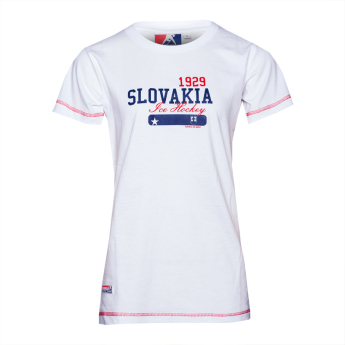Hokejaške reprezentacije ženska majica Slovakia Stars white