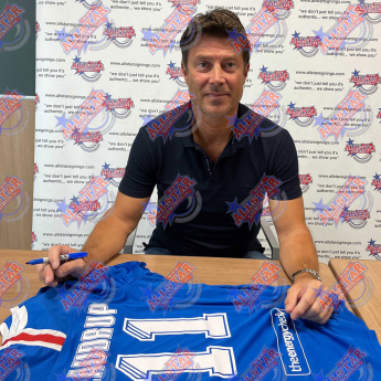 Legende uokvireni dresovi Rangers FC 2020-2021 Laudrup & Gascoigne Signed Shirts (Dual Framed)
