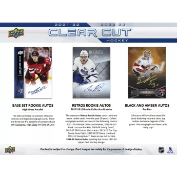 NHL boxovi NHL hokejske karte 2022-23 Upper Deck Clear Cut Hobby Box