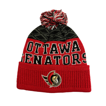 Ottawa Senators dječja zimska kapa Puck Pattern Cuffed