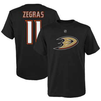 Anaheim Ducks dječja majica Trevor Zegras black