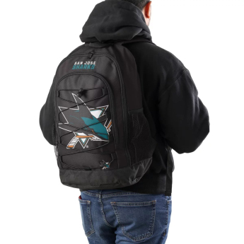 San Jose Sharks ruksak FOCO Big Logo Bungee Backpack