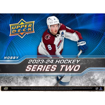 NHL boxovi NHL hokejske karte 2023-24 Upper Deck Series 2 Tin Box