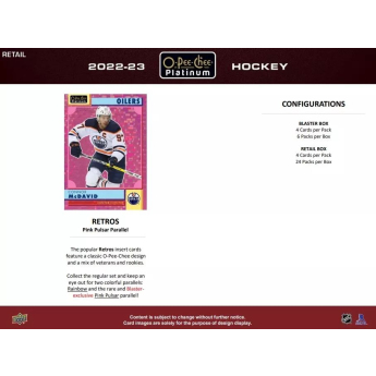NHL boxovi NHL hokejske karte 2022-23 Upper Deck O-Pee-Chee Platinum Blaster Box