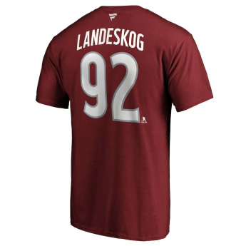 Colorado Avalanche muška majica Gabriel Landeskog #92 Stack Name & Number T-Shirt