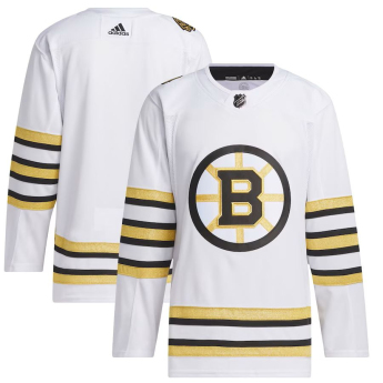 Boston Bruins hokejaški dres adidas White 100th Anniversary Primegreen Authentic Jersey