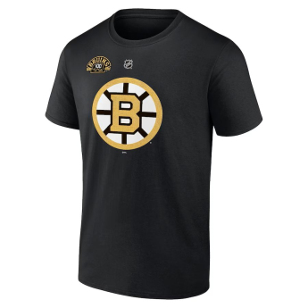 Boston Bruins muška majica 100th Anniversary Stack Logo Name & Number