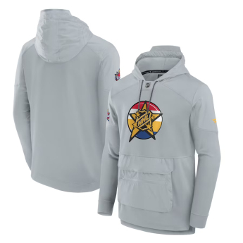 NHL proizvodi muška majica s kapuljačom 2024 NHL All-Star Game Authentic Pro Tech Fleece Gray