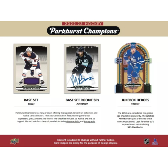NHL boxovi NHL hokejske karte 2022-23 Upper Deck Parkhurst Champions Blaster Box