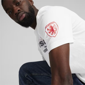 Nogometne reprezentacije muška majica Czech republic Ftblicons Tee white