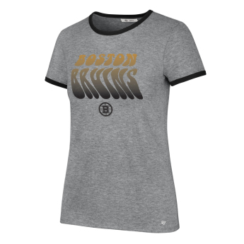 Boston Bruins ženska majica Letter Ringer grey