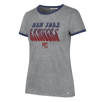 New York Rangers ženska majica Letter Ringer grey