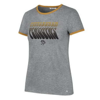 Pittsburgh Penguins ženska majica Letter Ringer grey