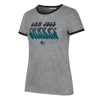 San Jose Sharks ženska majica Letter Ringer grey