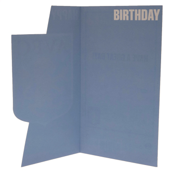 Aston Villa rođendanska čestitka Crest Birthday Card